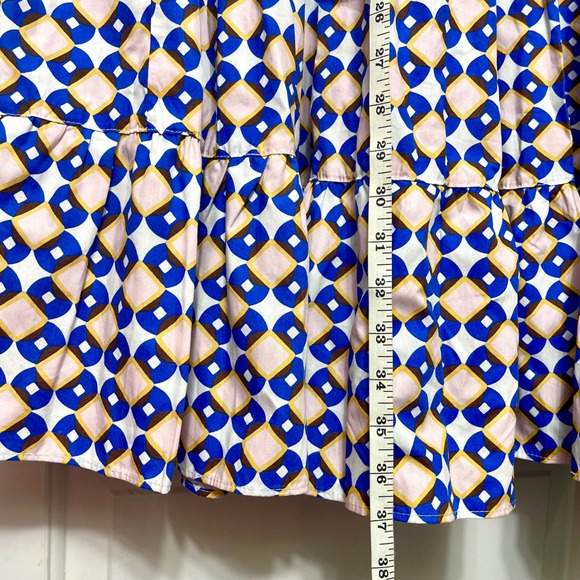 Zara Woman Multicolored Geometric Print Tiered Maxi Skirt Size S - Picture 11 of 15